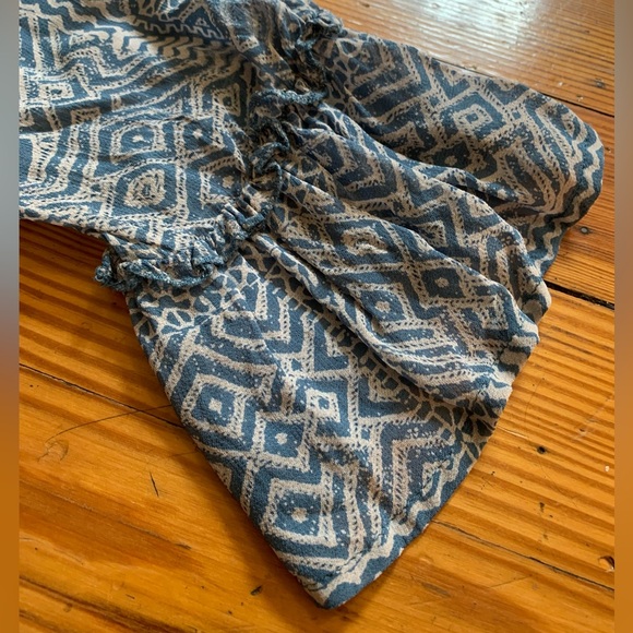 Like New! Lucky Brand off the Shoulder Pheasant Blouse Size Small - Picture 8 of 10